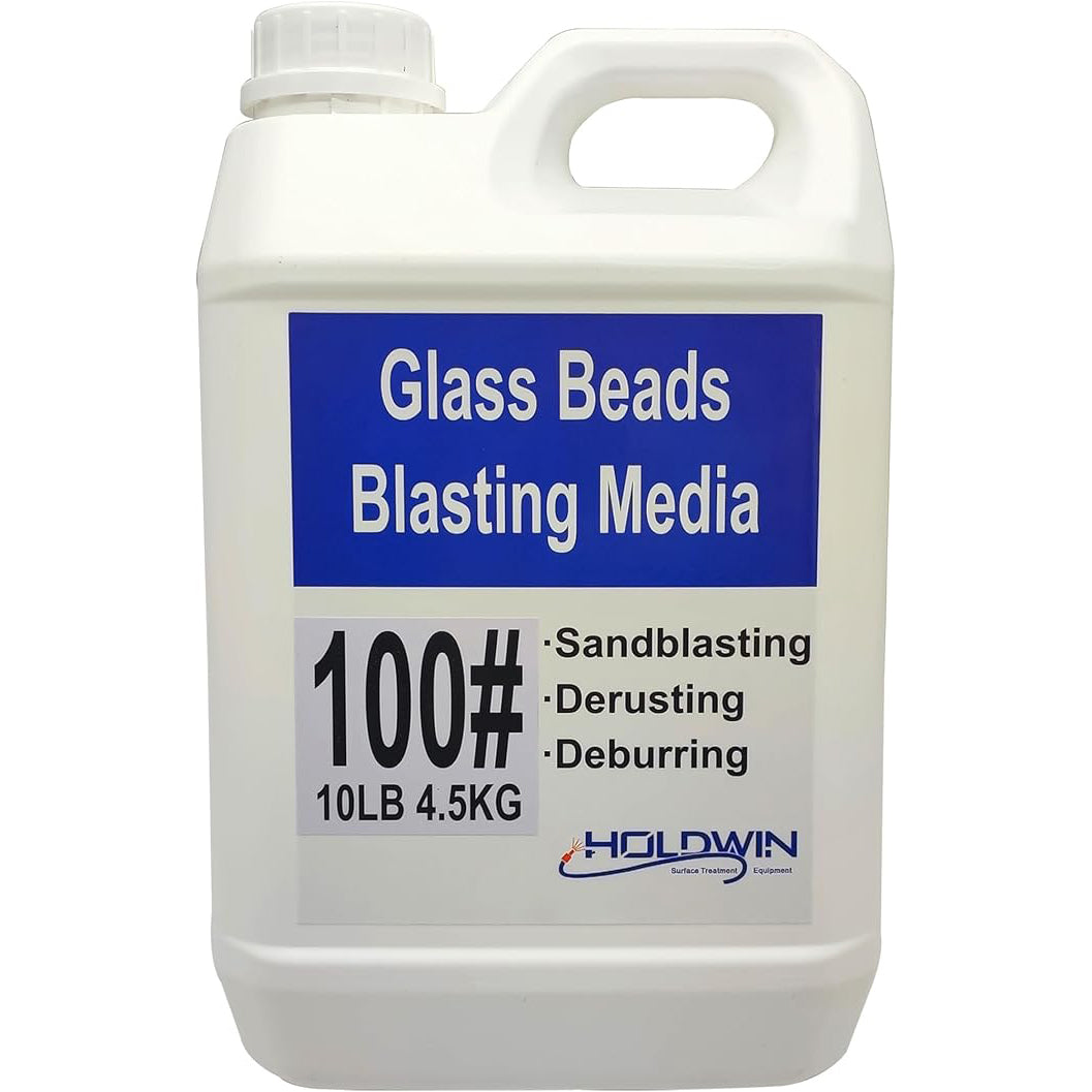 Glass Beads Blast Media Blast Cabinet Blasting Gun Sandblasting Abrasive Sandblaster Media-10LBS (10LBS/4.5KG)