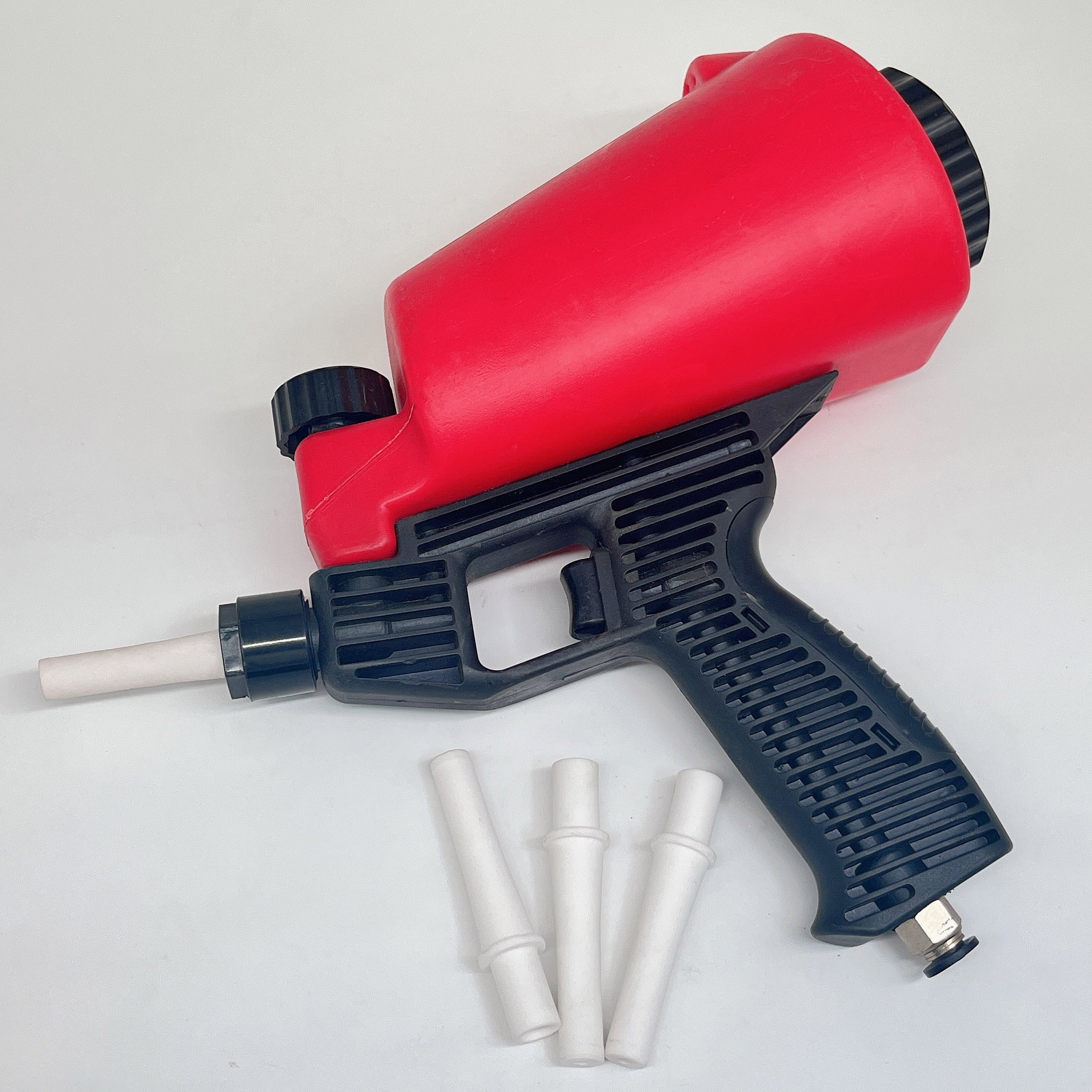 Sand Blaster Gun Head Wear-resistant Flared Mouth White Ceramic Sandblasting Gun Nozzle Pneumatic Rust Removal Sandblast Machine Nozzles 5 pcs