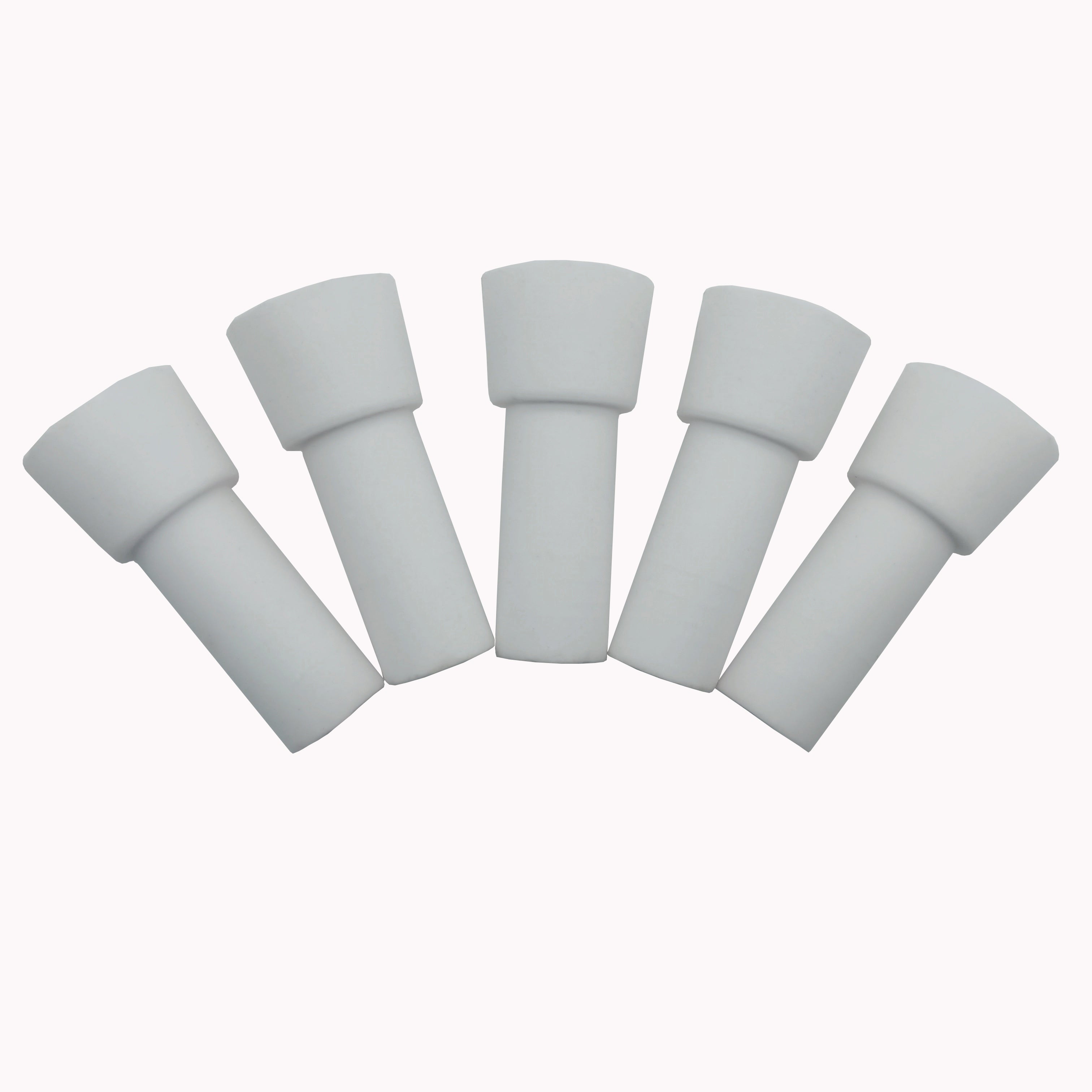 Sand Blaster Gun Head Wear-resistant Flared Mouth White Ceramic Sandblasting Gun Nozzle Pneumatic Rust Removal Sandblast Machine Nozzles 5 pcs