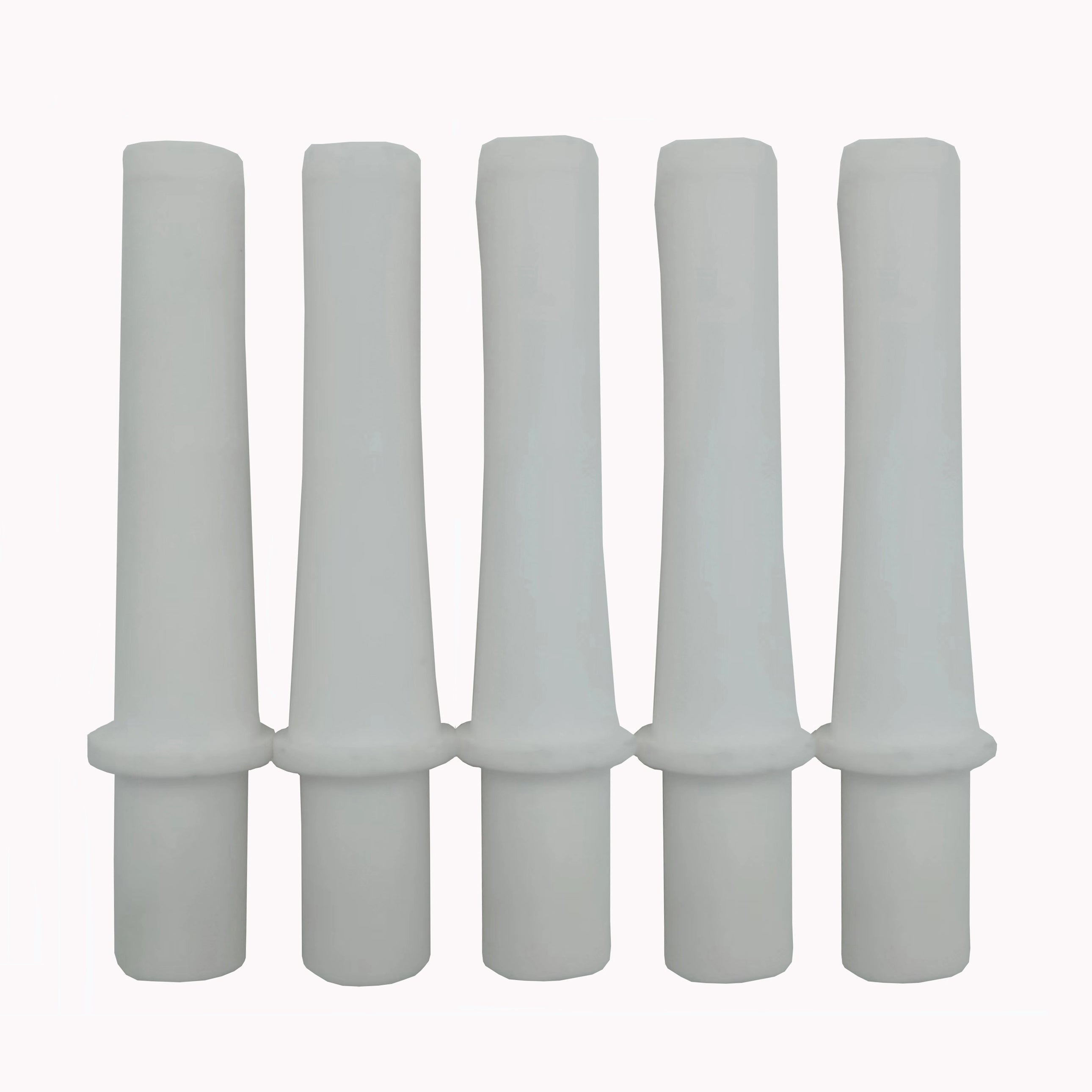 Sand Blaster Gun Head Wear-resistant Flared Mouth White Ceramic Sandblasting Gun Nozzle Pneumatic Rust Removal Sandblast Machine Nozzles 5 pcs