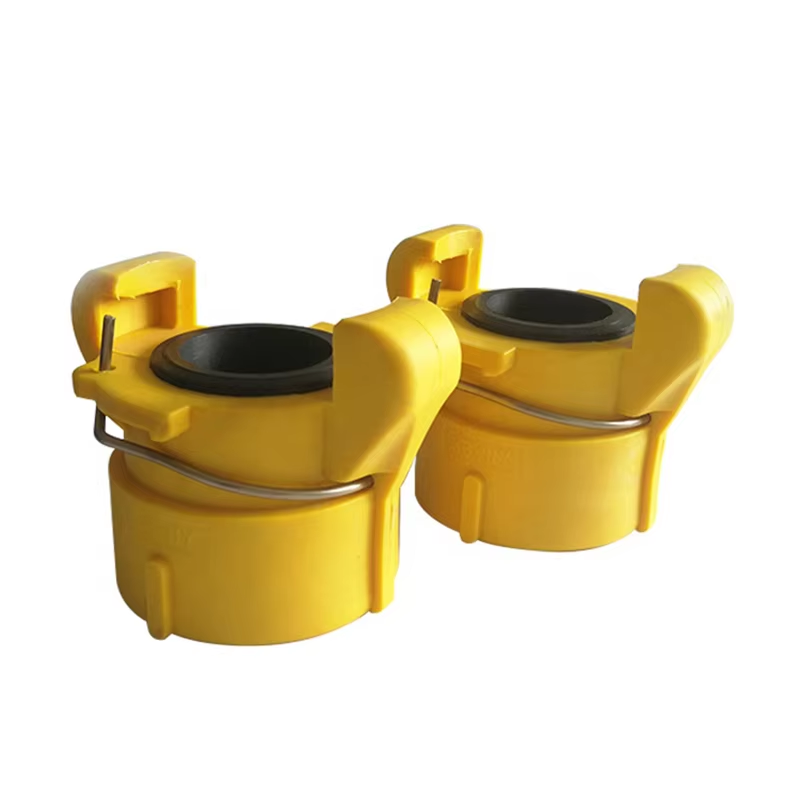 HOLDWIN Yellow Nylon sand blast hose coupling blasting Nozzle holder sandblast pot parts Pipe quick coupling quick connector