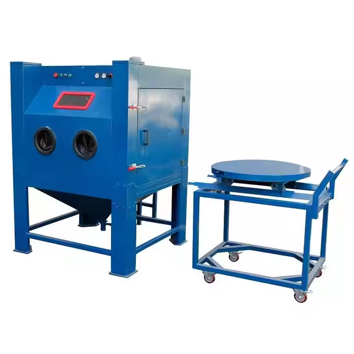 HOLDWIN Heavy Duty Blast Cabinet Sand Blasting Cabinet Sand Blasting Machine to Remove Rust Spraying De-plating