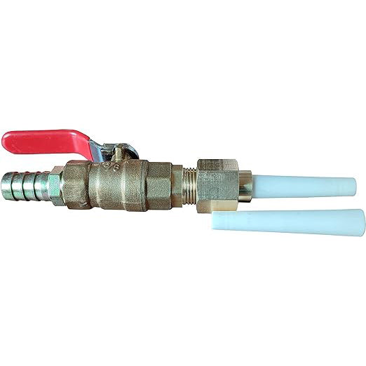 Ceramic Sandblasting Gun Assembly: Nozzle Tip (3/32" ID), Bracket, Brass Ball Valve and Connector 2Pcs Grinding Nozzle Tip Replacement,Valve Type Sandblaster Gun