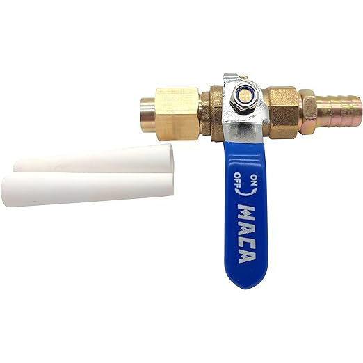 Ceramic Sandblasting Gun Assembly: Nozzle Tip (1/8" ID), Bracket, Brass Ball Valve and Connector 2Pcs Grinding Nozzle Tip Replacement,Valve Type Sandblaster Gun