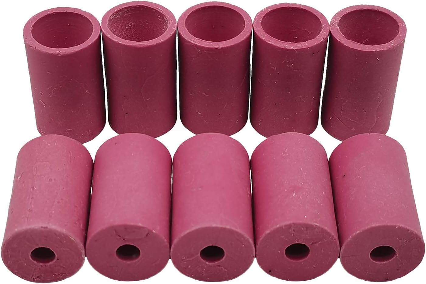 Sandblaster Gun Nozzles 10Pcs Tip Sand Blaster Replacement Cylinder Ceramic Abrasive Nozzles for Blasting (Pink)