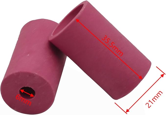 Sandblaster Gun Nozzles 10Pcs Tip Sand Blaster Replacement Cylinder Ceramic Abrasive Nozzles for Blasting (Pink)